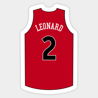 Kawhi Leonard Toronto Jersey Qiangy Sticker